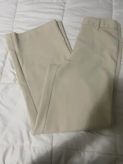 Pantalones beige a rayas Opposite - miniatura 4