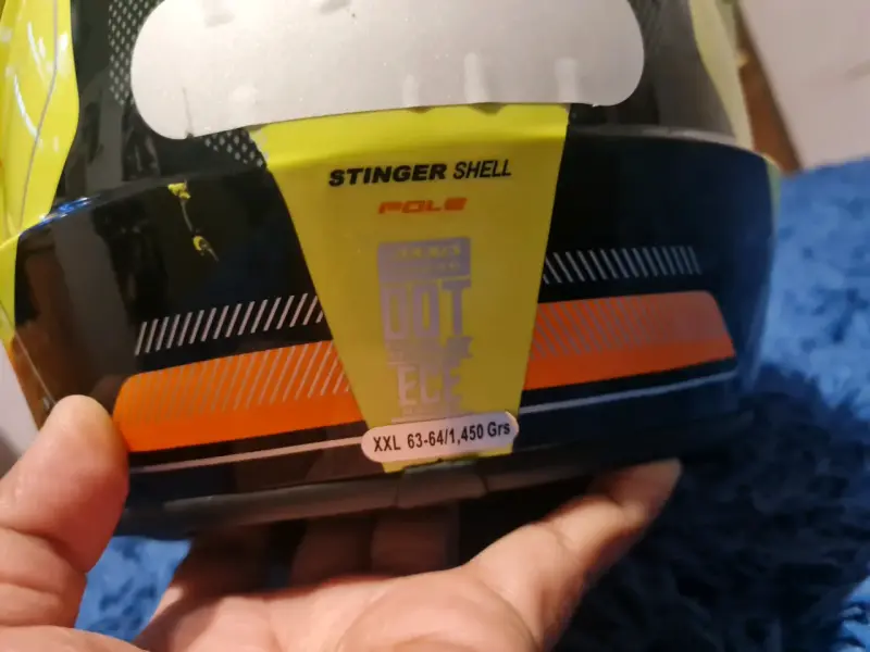 Casco de moto Axxis Stinger Shell amarillo - 3