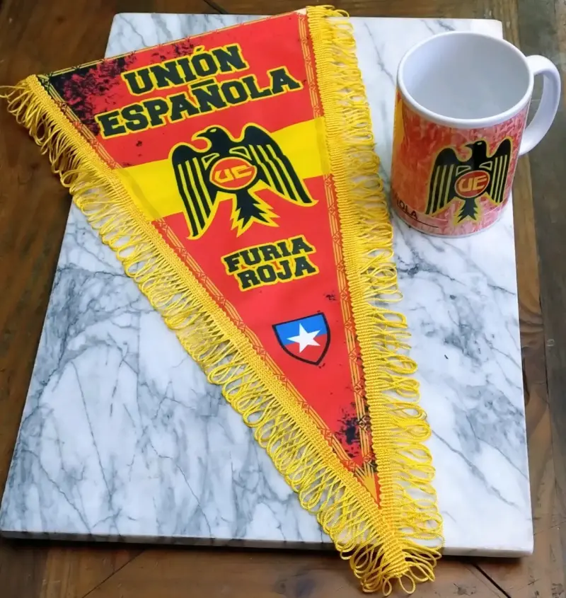 Banderin y Taza Unión Española Furia Roja