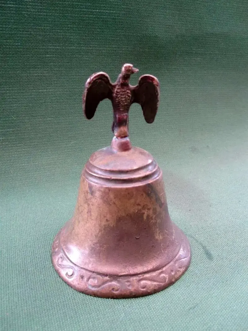 Campana Bronce Antigua Figura CondoR 1940 - 1