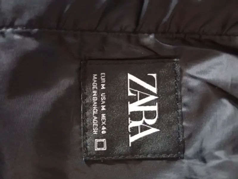 Chaqueta acolchada negra Zara para hombre - 3