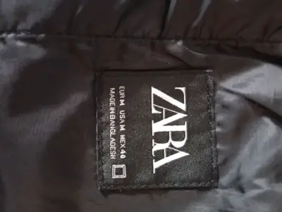 Chaqueta acolchada negra Zara para hombre - miniatura 3