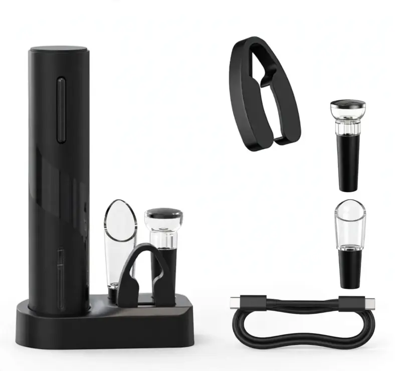 Set descorchador eléctrico 5en1 recargable USB-C - 1