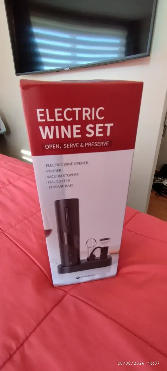 Set descorchador eléctrico 5en1 recargable USB-C - 2