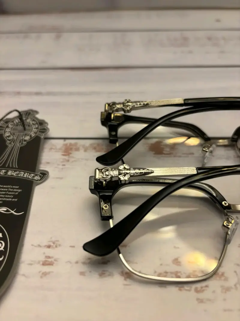 Gafas de Lectura Chrome Hearts Negras - 3