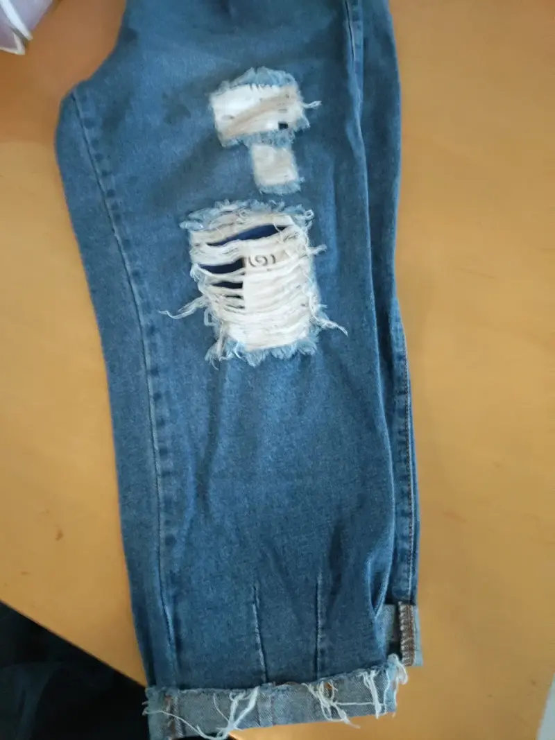 Jeans de mezclilla rasgados para hombre Opposite - 4