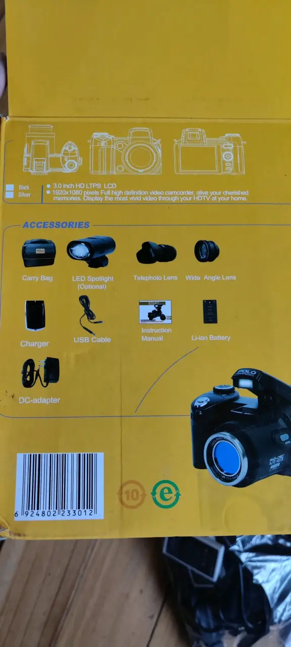 Cámara digital Polo D7200 con accesorios - 3
