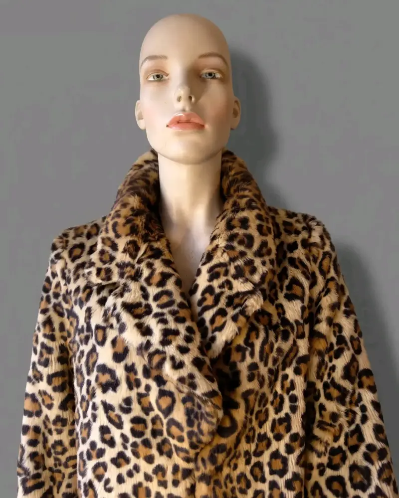 Chaqueta de Piel Sintética Leopardo "Love Token" - 2
