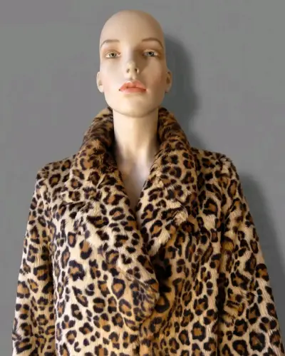 Chaqueta de Piel Sintética Leopardo "Love Token" - miniatura 2