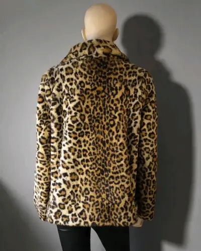 Chaqueta de Piel Sintética Leopardo "Love Token" - miniatura 4