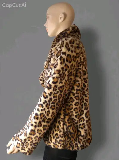 Chaqueta de Piel Sintética Leopardo "Love Token" - miniatura 5
