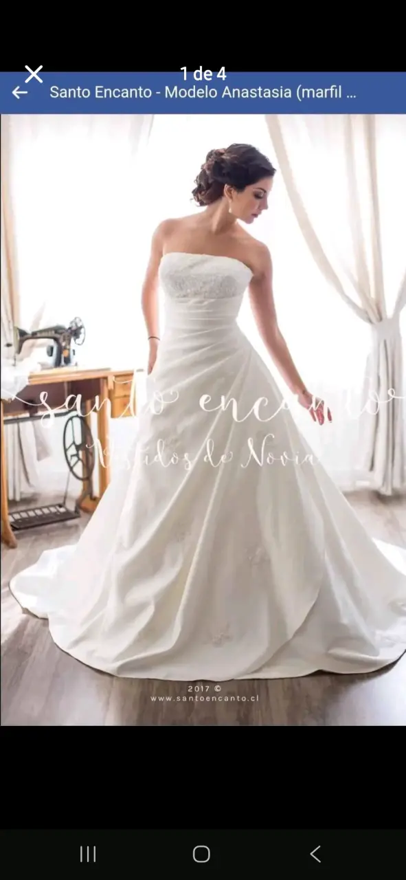 Vestido de novia Santo Encanto modelo Anastasia marfil - 2
