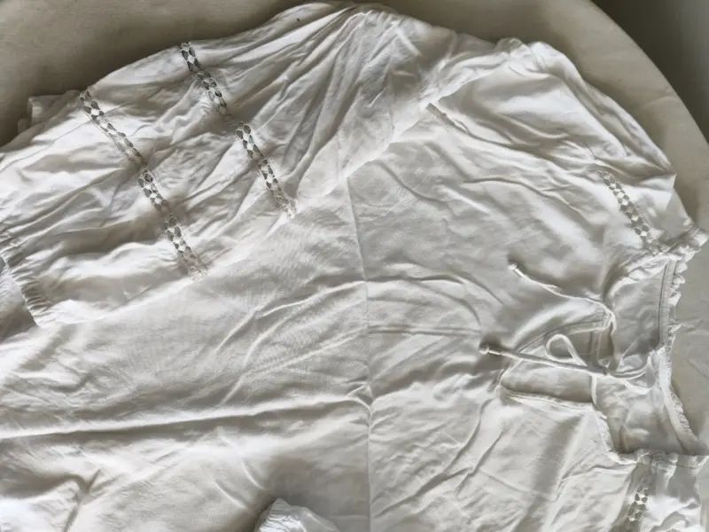 Blusa blanca Mangas volantes - 1