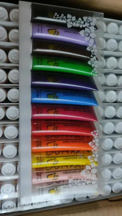 Set de Pinturas Acrílicas de Colores Vivos - miniatura 2