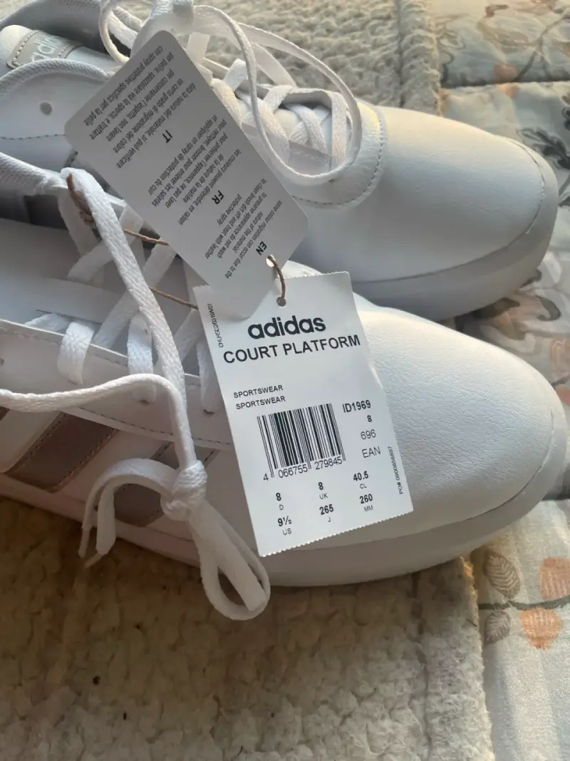 Zapatillas deportivas blancas Adidas Court Platform - 4