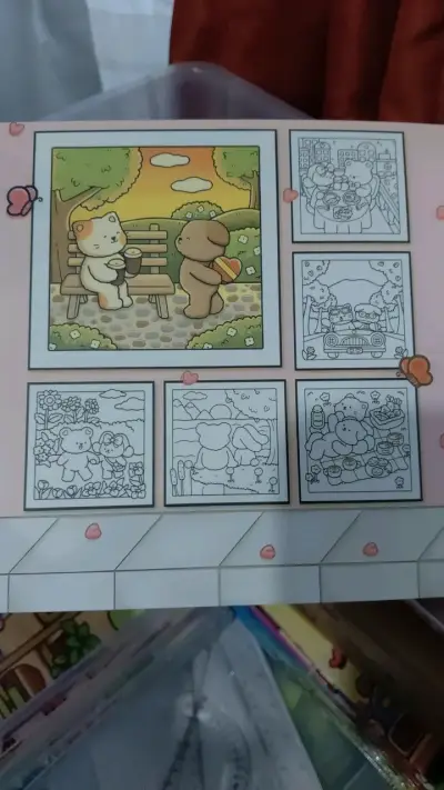 Libro para colorear Fuzzy In Love - miniatura 2