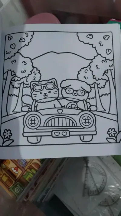 Libro para colorear Fuzzy In Love - miniatura 6