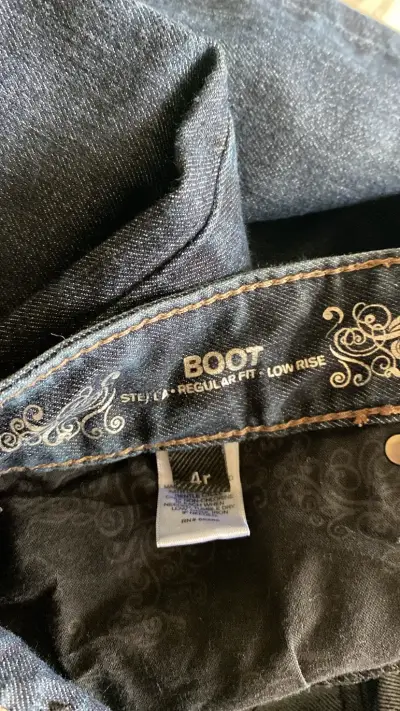 Jeans bootcut azul oscuro Express para mujer - miniatura 4