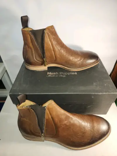 Botines Italianos  100% cuero Hush Puppies - miniatura 1