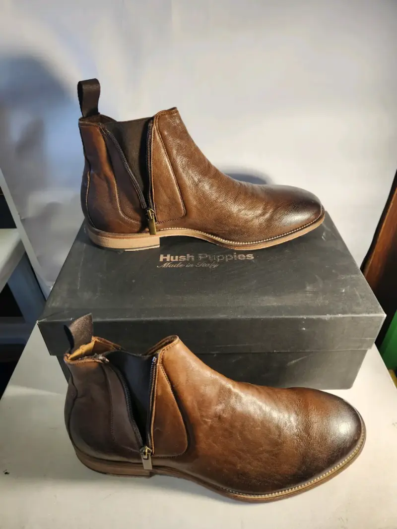 Botines Italianos  100% cuero Hush Puppies - 3