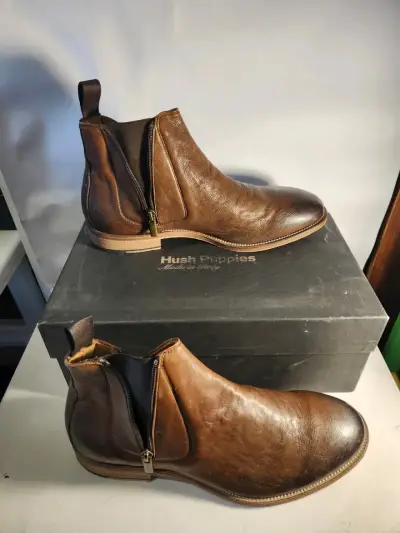 Botines Italianos  100% cuero Hush Puppies - miniatura 3