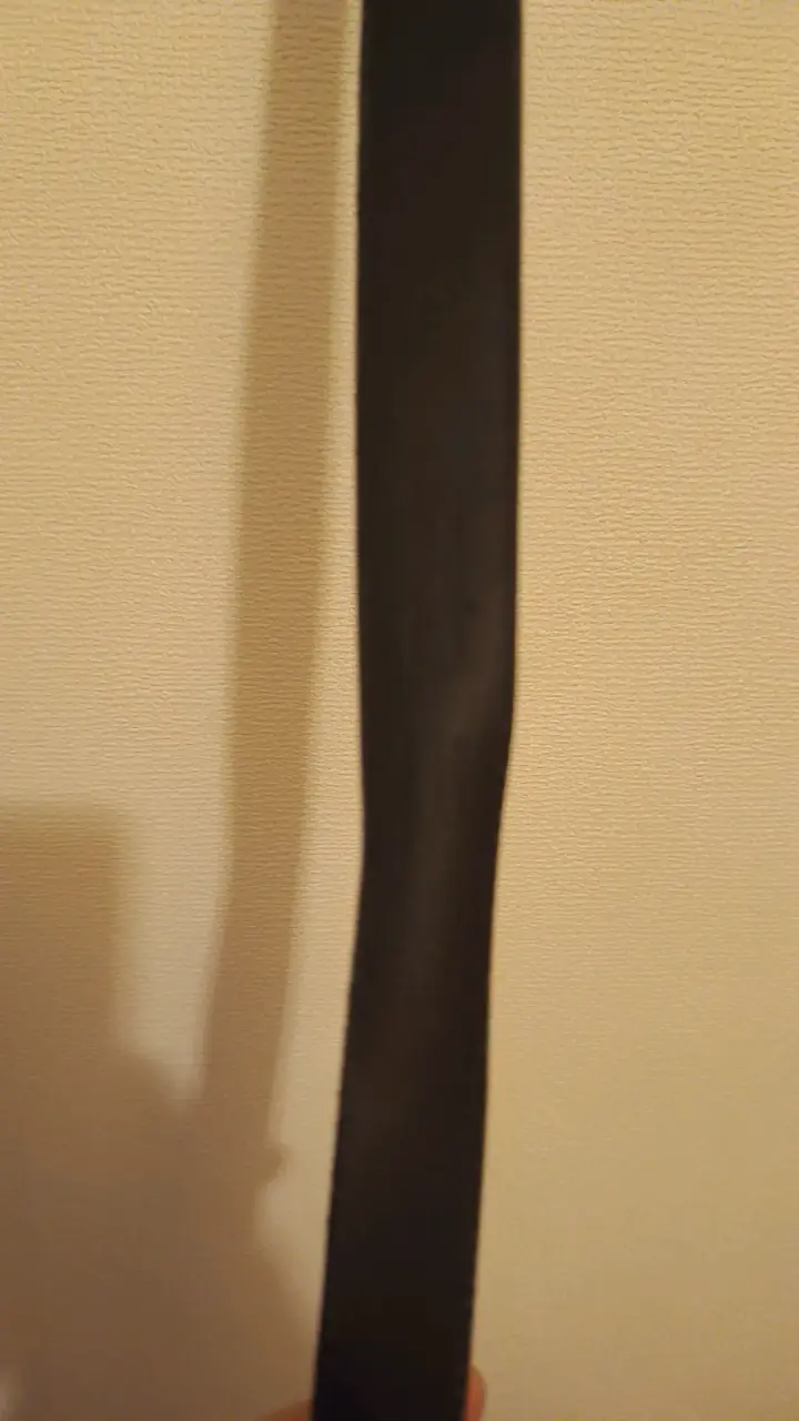 Cinturón de cuero negro con hebilla dorada Gacel - 3