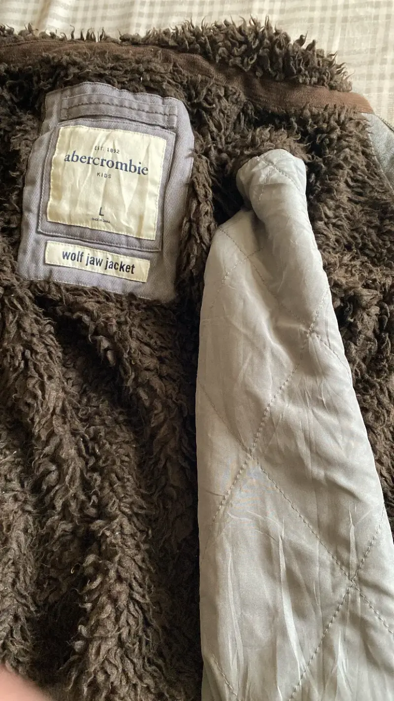 Chaqueta Abercrombie gris con capucha - 3