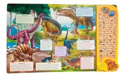 Libro interactivo de dinosaurios con 50sonidos - miniatura 3