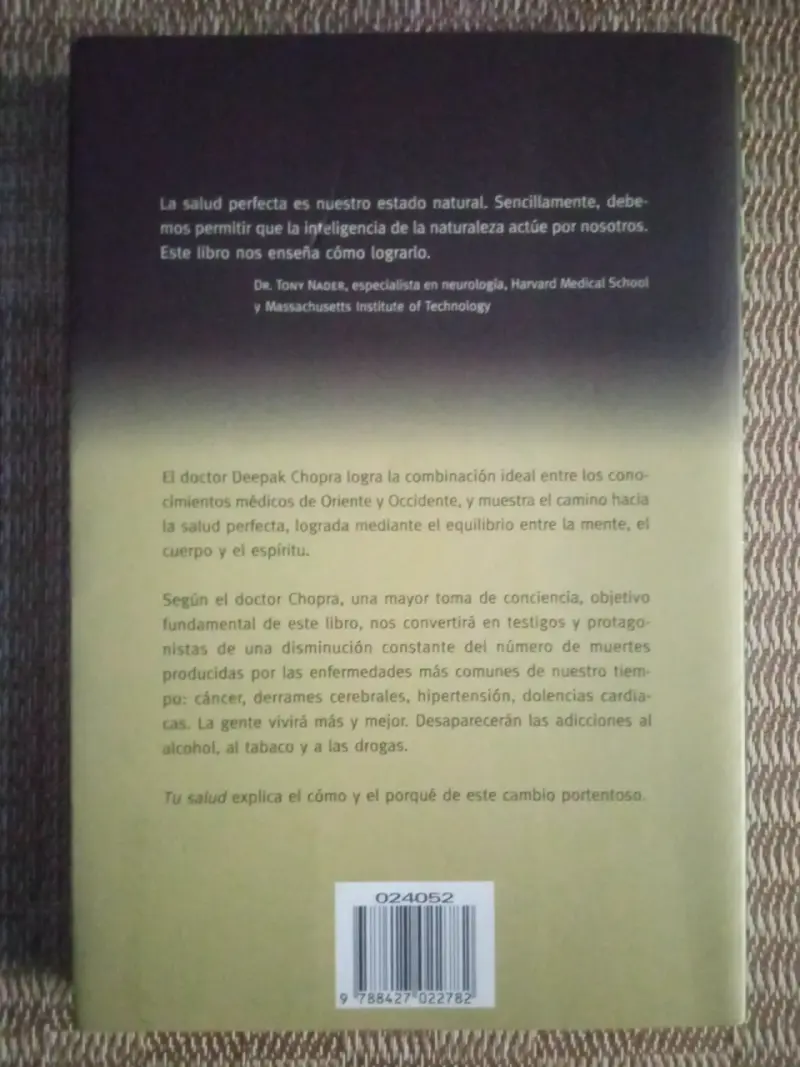 Libro 'Tu Salud' de Deepak Chopra - 2