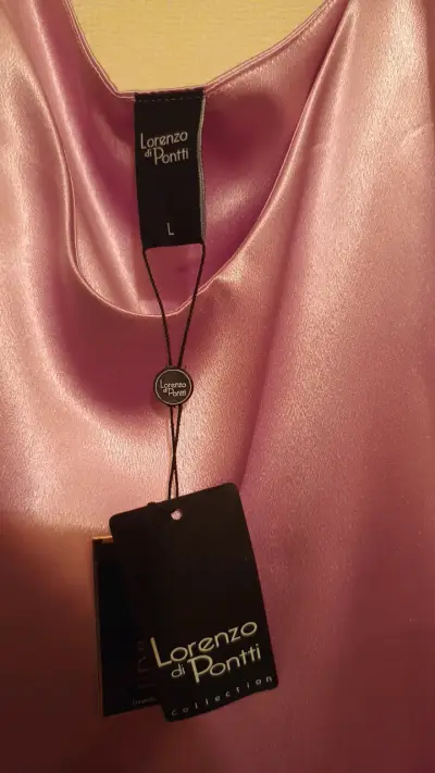 Blusa de satén rosada Lorenzo di Pontti - miniatura 2