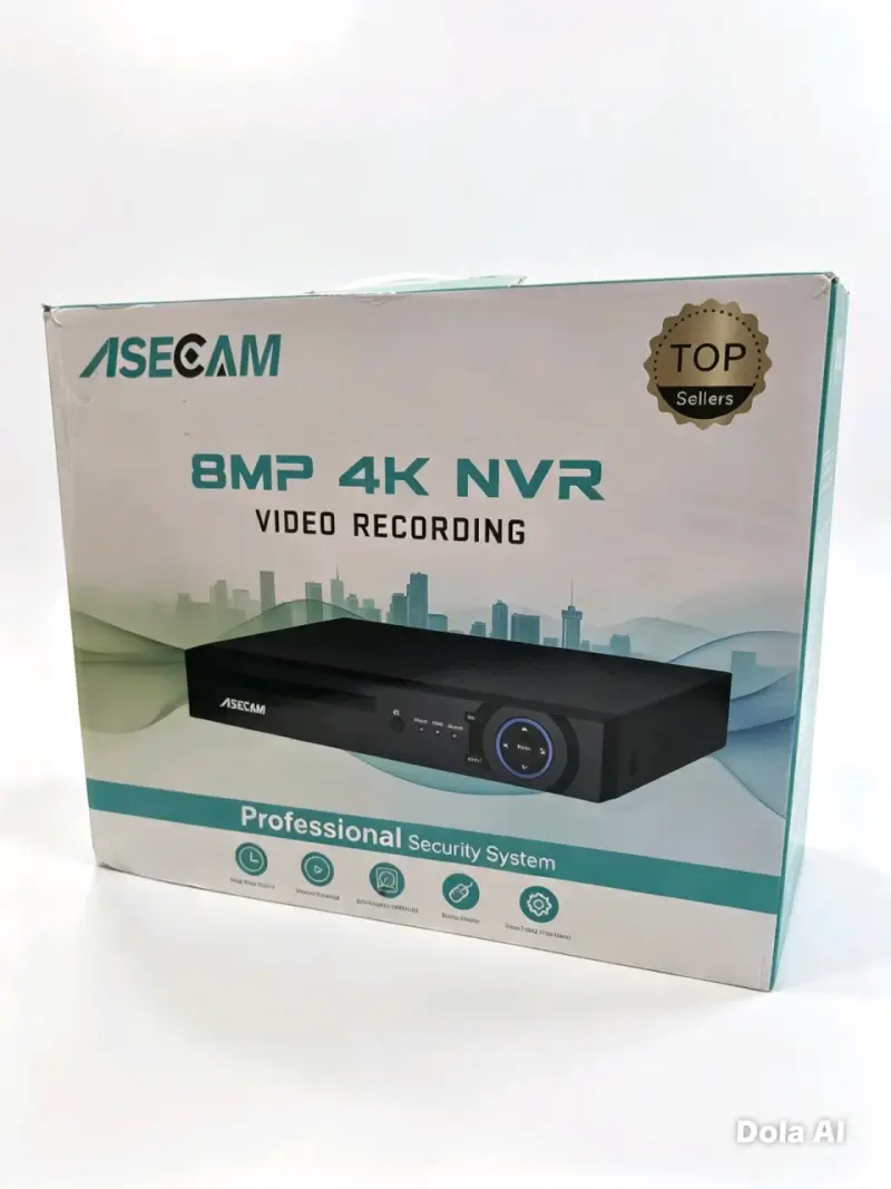 NVR 8 Puertos PoE Asecam 8MP 4K - 3