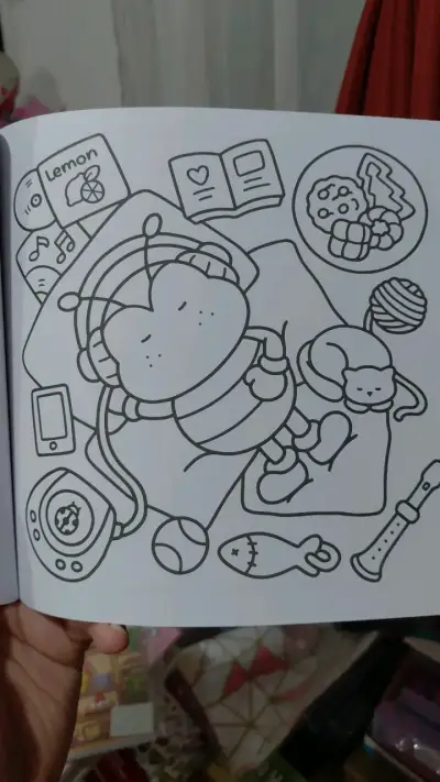 Libro para colorear Comfy Days para niños - miniatura 5