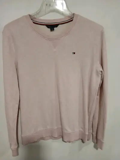 Polerón Tommy Hilfiger rosa claro para mujer - miniatura 1
