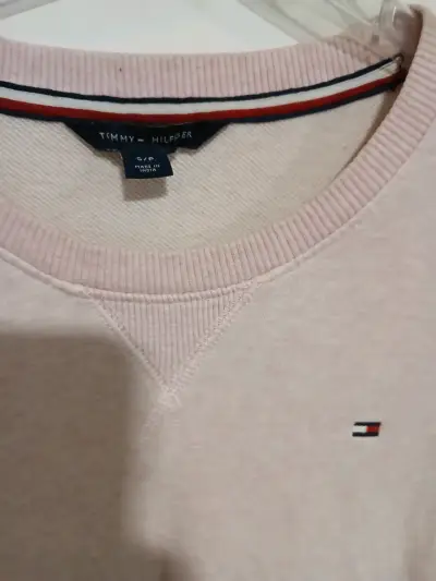 Polerón Tommy Hilfiger rosa claro para mujer - miniatura 2
