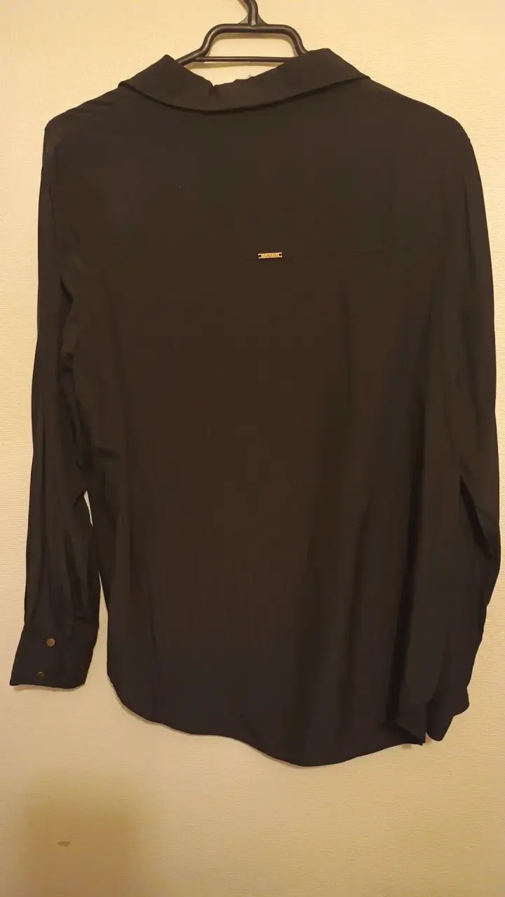 Blusa negra de poliéster para mujer - 3