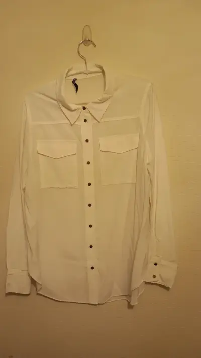 Blusa blanca de mujer Liola talla L - miniatura 1