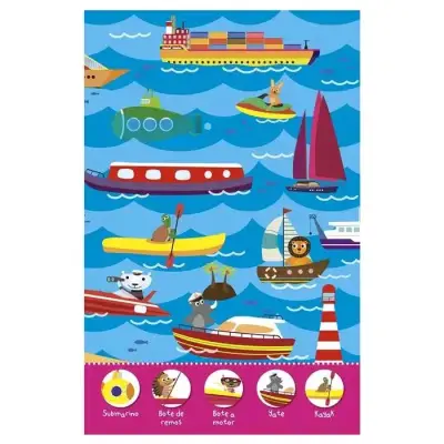 Libro infantil con 50 sonidos de transportes - miniatura 3