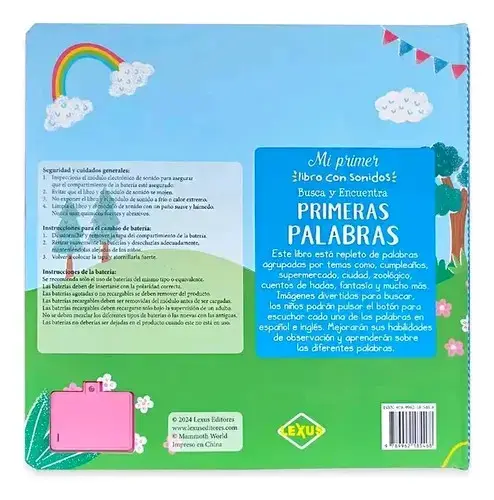 Libro interactivo con 50 sonidos Primeras Palabras - 2