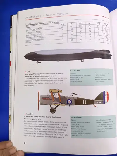 Libro Aviones de la I Guerra Mundial 1914-1918 - miniatura 3
