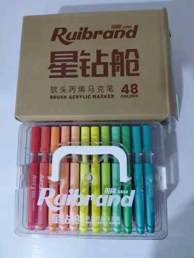 Set de 48 marcadores acrílicos Ruibrand - miniatura 1