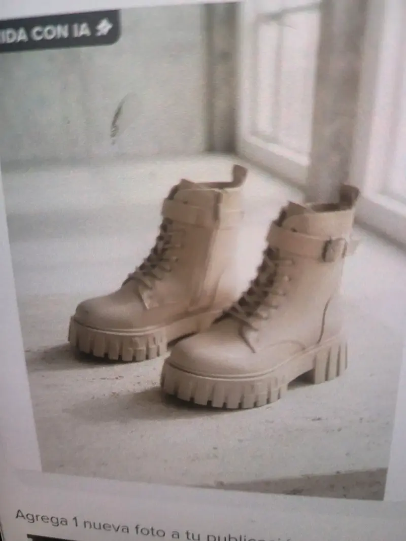 Botines beis con cremallera - 5