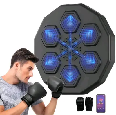 Panel de Entrenamiento de Boxeo con Bluetooth y Luces LED - miniatura 1