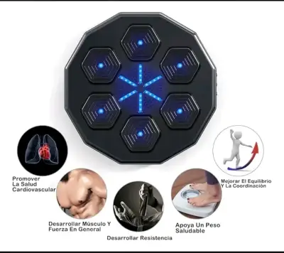 Panel de Entrenamiento de Boxeo con Bluetooth y Luces LED - miniatura 2