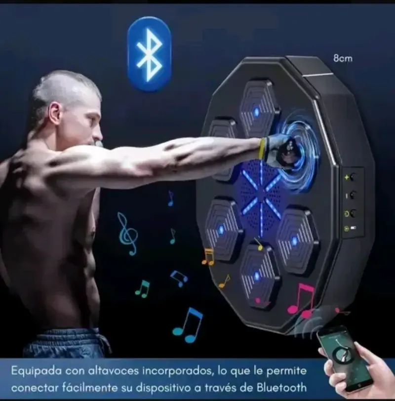 Panel de Entrenamiento de Boxeo con Bluetooth y Luces LED - 3