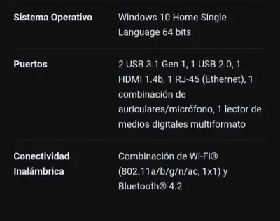 Notebook HP con cargador en buen estado - miniatura 5