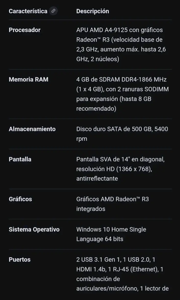 Notebook HP con cargador en buen estado - 6