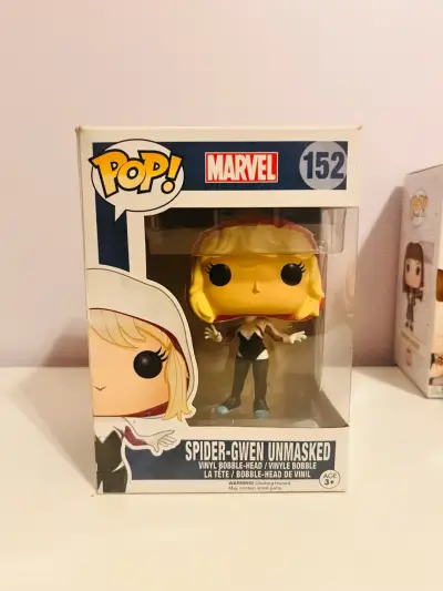 Figura Funko Pop Spider-Gwen Unmasked - miniatura 1