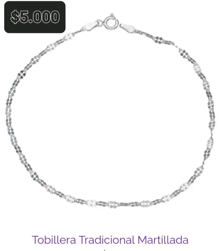 Tobilleras de Plata 925 diferentes diseños - 4