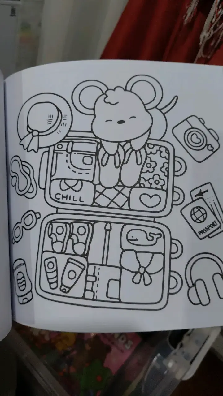 Libro para colorear Cozy Friends con dibujos adorables - 3