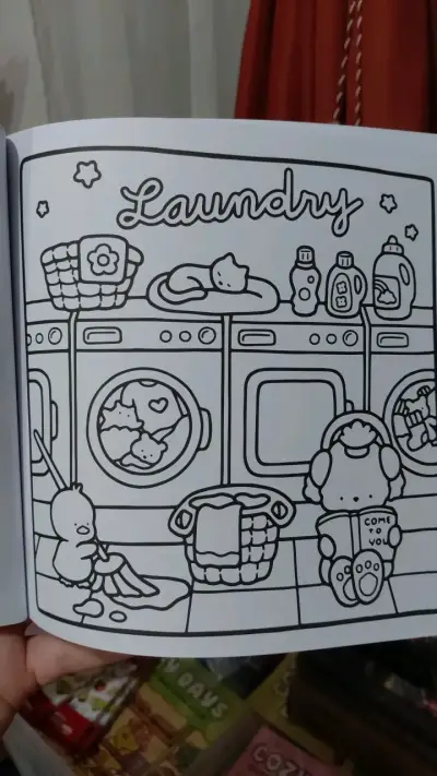 Libro para colorear Cozy Friends con dibujos adorables - miniatura 4